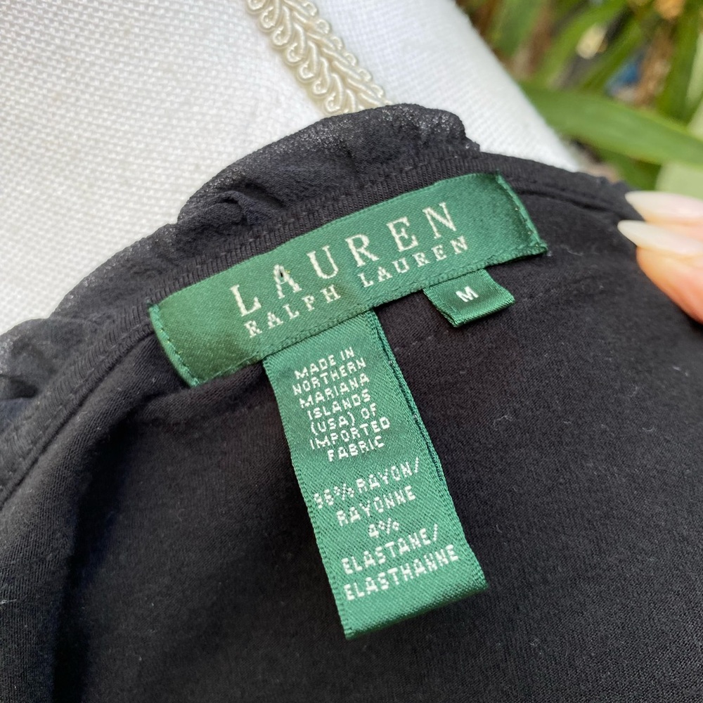 Ralph Lauren Wrap Ruffle Top - Picture 7 of 7